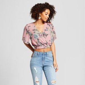 Xhilaration Floral Crop Top